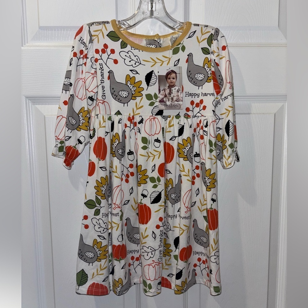 Thanksgiving Harvest Bamboo Dress from Tesa Babe SZ 4T​​